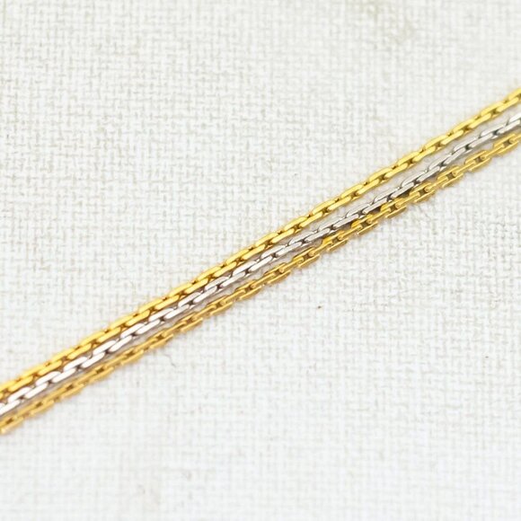 7 inch, Vintage Geometric Cable Links Gold Tone Bracelet by Avon - P1 - Picture 1 of 3